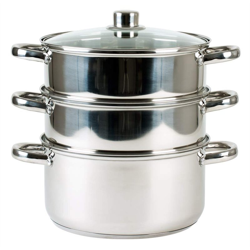 Cuit vapeur Combiné vapeur diamètre 24cm INDUCTION FAITOUT MARMITE