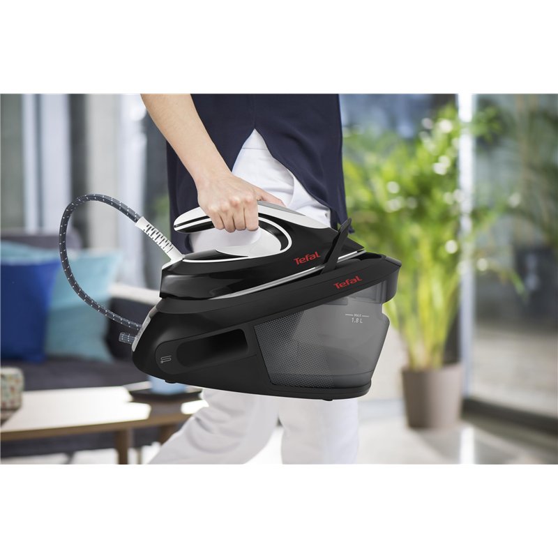 Image secondaire de TEFAL EXPRESS ANTI-CALC SV8055 ESTACIÓN PLANCHA AL VAPOR 2800 W 1,8 L NEGRO, BLANCO