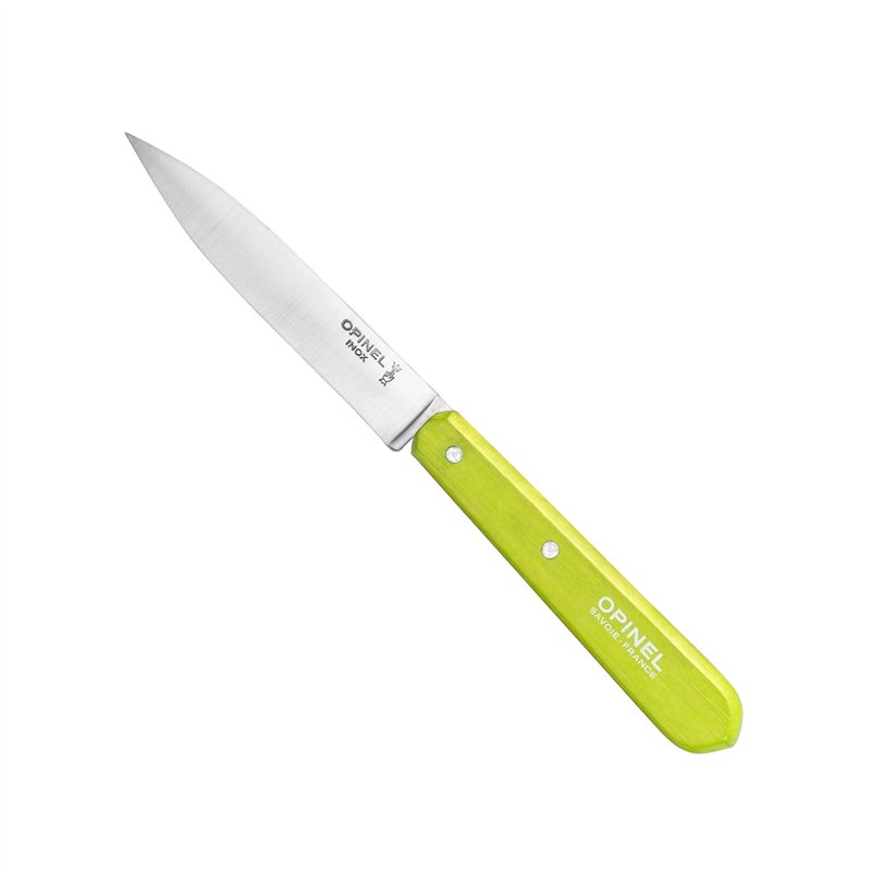 Image secondaire de Opinel - Coffret de 4 Couteaux d'Office N°112 - Lame en Acier Inoxydable 10 cm - Idéal en Cuisine - Garanti à Vie - Fabrication