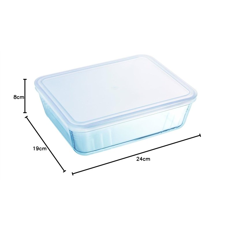 Image secondaire de Pyrex 1041513 Cook&freeze Plat Rectangulaire Avec Couvercle 24 x 19 x 8 cm