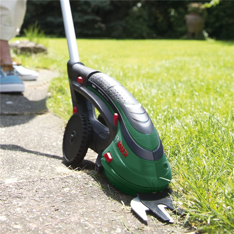 Image secondaire de Bosch Home and Garden Kit de cisailles à Gazon sans Fil Isio (3,6 V, espacement des Lames : 8 mm, en boîte)