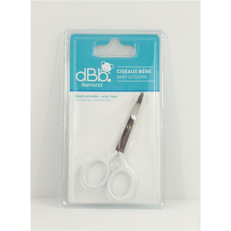 Image secondaire de dBb Remond Ciseaux à ongles pour bébé - Lames incurvées en acier chromé inoxydable - Bouts arrondis - Manucure du nourrisson - B