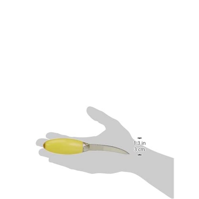 Image secondaire de Tefal K2080614 Fresh Kitchen Couteau à Pamplemousse Acier Inoxydable Jaune 16,89 x 3,2 x 3,2 cm