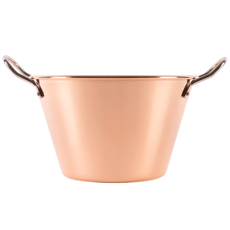 Baumalu Bassine à confiture ou à gelée en cuivre Ø 26,5 cm 4 l – Poignées en acier – Fabrication Française