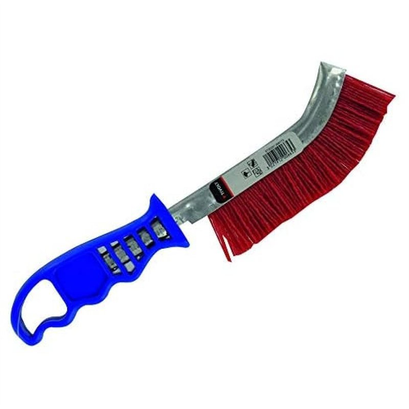 TIVOLY XT20251006173 Brosse à Main Ergonomique, convexe, Fil Nylon abrasif
