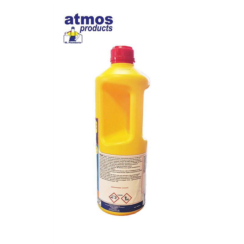 Image secondaire de Atmos Products 1314 DEBOUCHEUR Choc 1314-Déboucheur Pro Nouvelle Formule. Ultra Efficace pour Tous Types de Bouchons, dans Toute