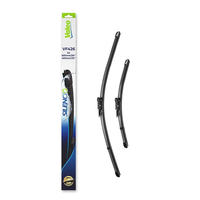 VALEO Silencio Essuie-glace - VF426 - Kit de Balais d'Essuie-glace Plat d'Origine de Haute performance, Visibilité Supérieure