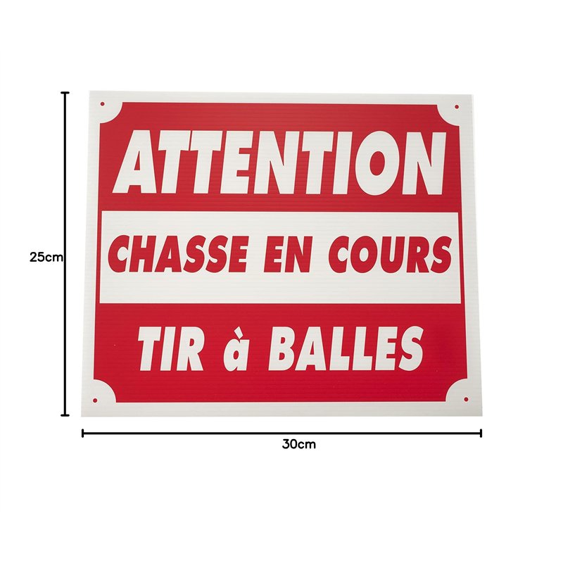 Image secondaire de Januel - Panneau Attention Chasse en Cours Tir à Balles - Panneau pour Territoire de Chasse - Panneau Chasse en Battue - Panneau