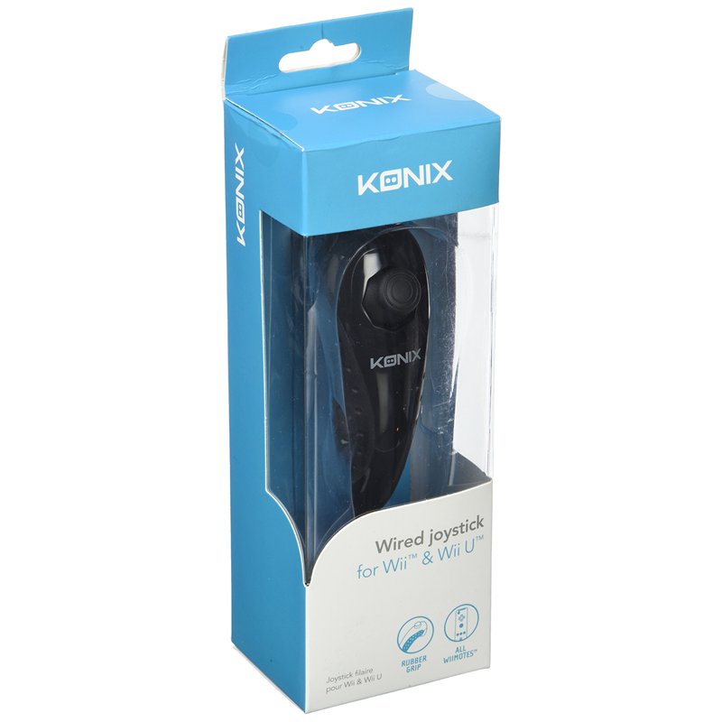 Konix Coque de protection pour manettes Wii et Wii U - Caoutchouc - Noir