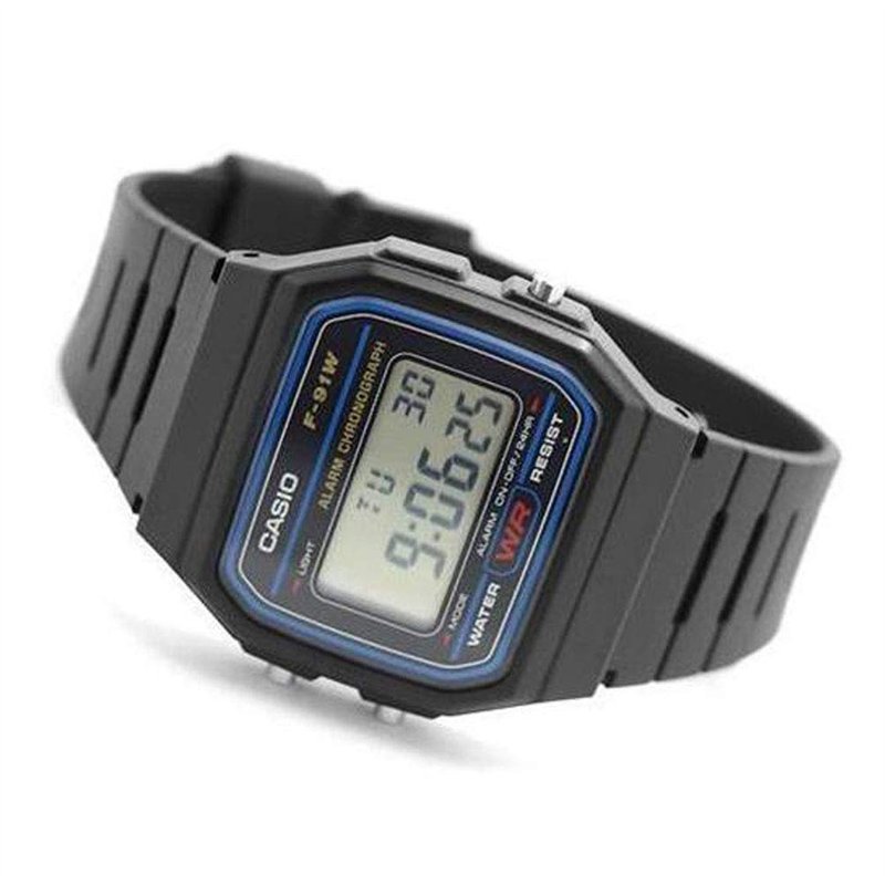Image secondaire de Casio - F91W - Montre Homme - Digitale - Bracelet plastique - Couleur noire