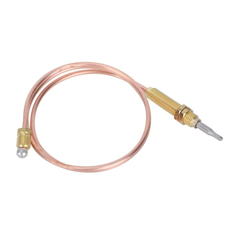 Thermocouple à gaz universel M8 filetage chauffage brûleur à gaz sonde thermocouple 600mm pièces de rechange de chauffage extéri