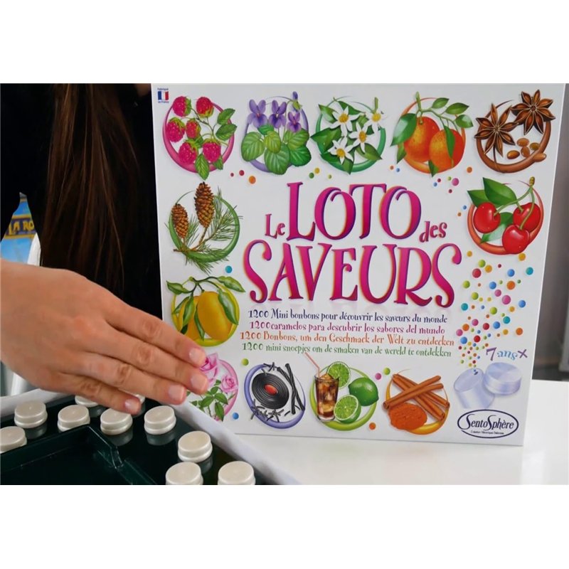 Image secondaire de SentoSphère - LE LOTO DES SAVEURS - Jeu Sensoriel - 1200 Mini bonbons pour découvrir les saveurs du monde - A partir de 7 ans -