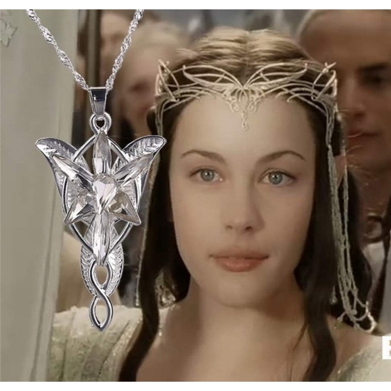 Féeries et merveilles COLLIER ARWEN, COLLIER EVENSTAR, COLLIER ARAGORN, COLLIER LE SEIGNEUR DES ANNEAUX, COLLIER FEE, COLLIER EL