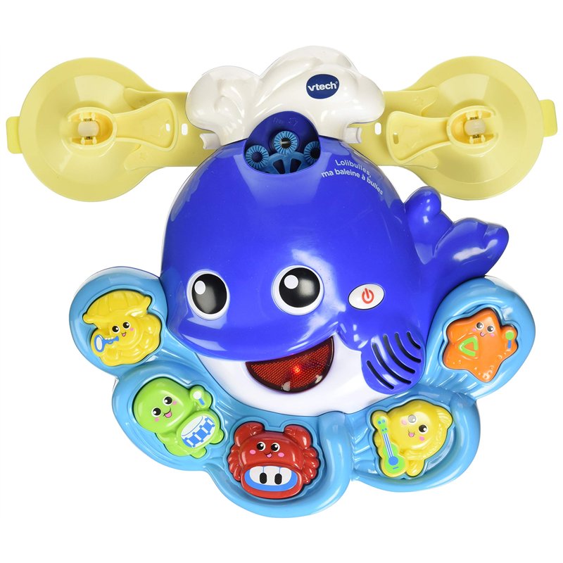 VTech – Lolibulles, Ma Baleine À Bulles - Jouet de Bain Musical Bébé – 1/5 Ans – Version FR