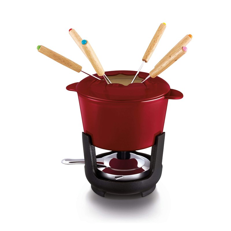 Beka 16303734 Service à Fondue, Fonte, Rouge, 15 cm, 24 x 16 x 16 cm 16303734
