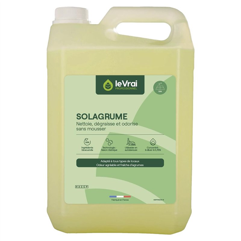 LE VRAI PROFESSIONNEL - Nettoyant Sol Multi Surface - Non Moussant - Produits Menagers Maison - Compatible Robot Balai - Parfum 