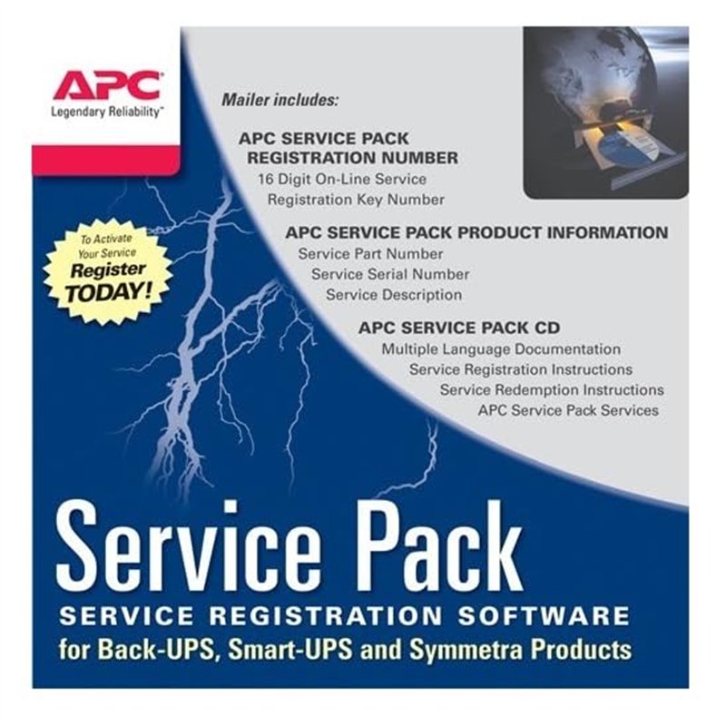 APC Extended Warranty Service Pack Support technique support t él éphonique 1 ann ée 24 heures par jour / 7 jours par semaine