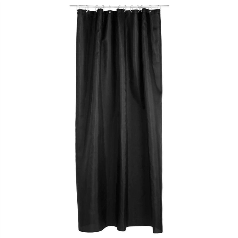 Eminza Rideau de Douche Polyester – Noir