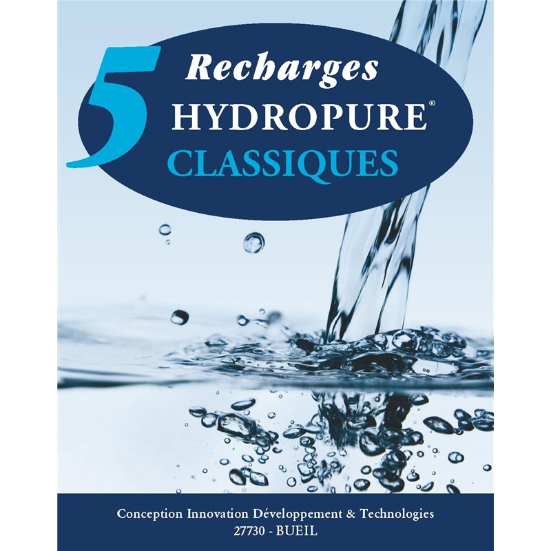 Recharges Universelles Classiques (Boîte de 5), Blanc
