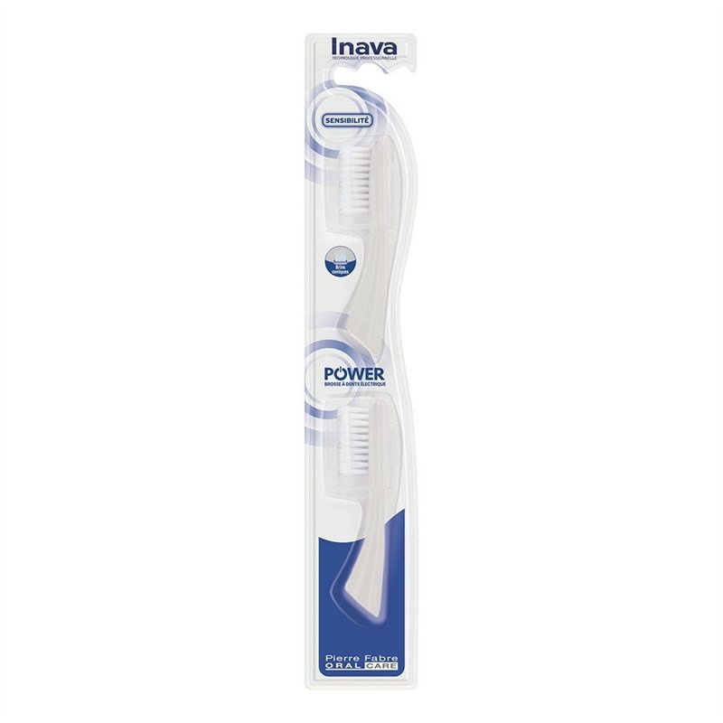 Brossettes Recharges Sensibilite Pour Brosse A Dents Electrique x2 Hybrid Inava