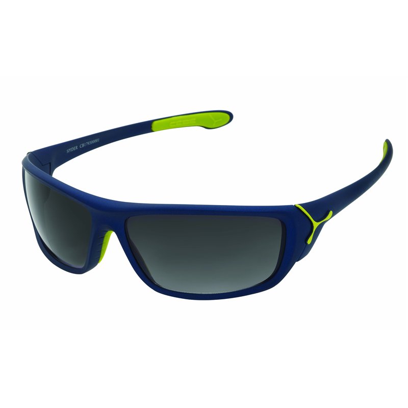 Cébé Spider Lunettes de Soleil Bleu Mat/Anis Mat
