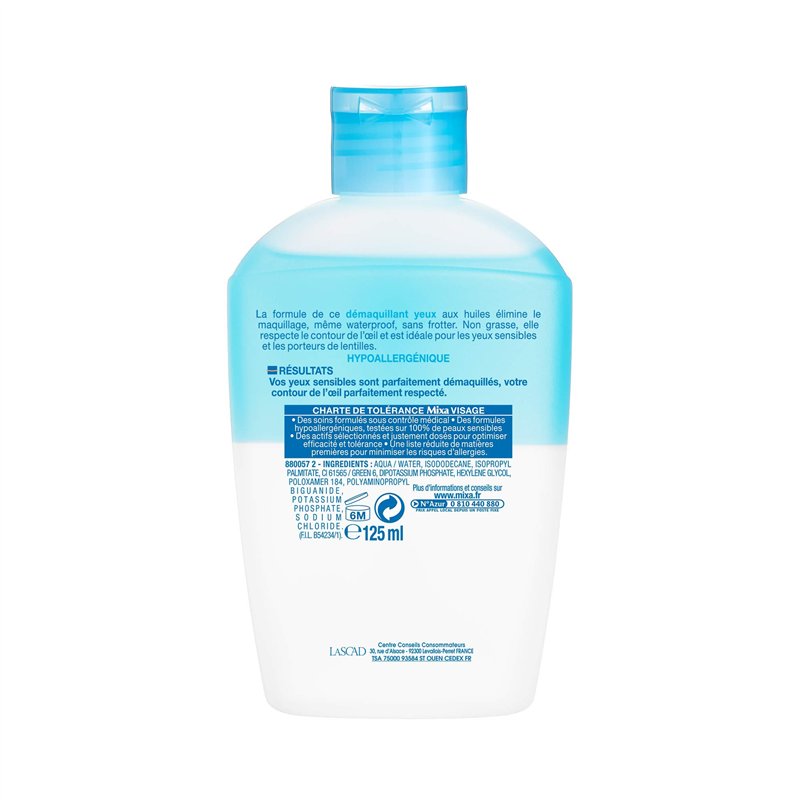Image secondaire de Mixa Expert Peau Sensible Démaquillant Yeux Tolérance Optimale, 125ml