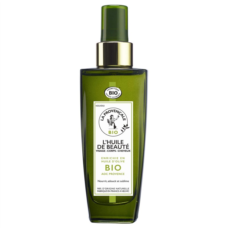 La Provençale – L'Huile de Beauté Visage Corps Cheveux – Soin Certifié Bio – Huile d’Olive Bio AOC Provence – Pour Tous Types de
