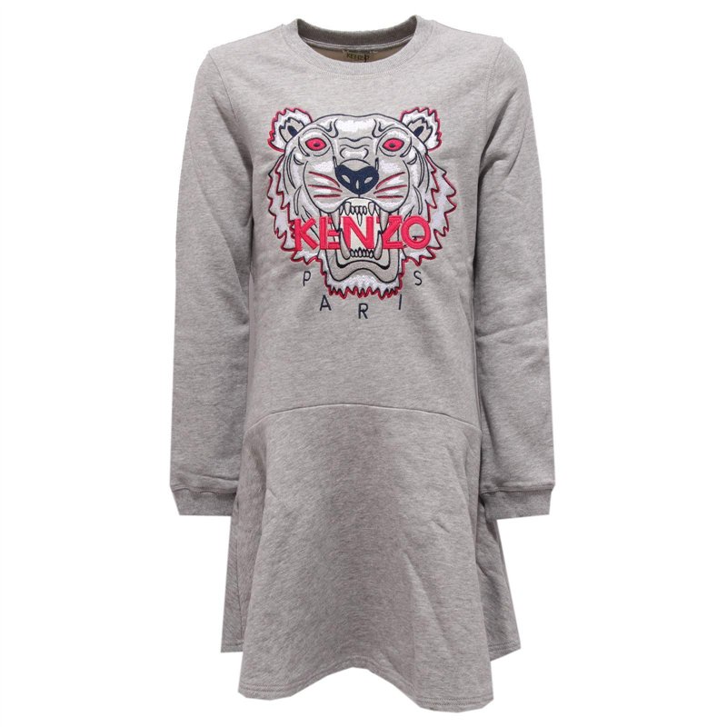 Kenzo 4597Z Abito in Felpa Bimba Girl Kid Sweatshirt Dress Cotton [14 Years]