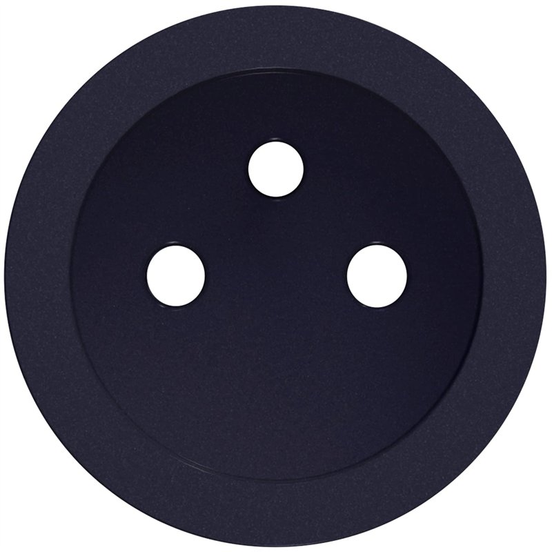 Image secondaire de Schneider Electric - Odace Anthracite, enjoliveur seul prise de courant 2P+T 16A - S540659