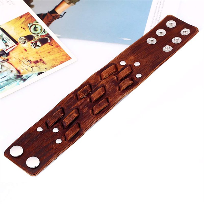 Image secondaire de ZENSE - Bracelet de force homme en cuir véritable ZB0237