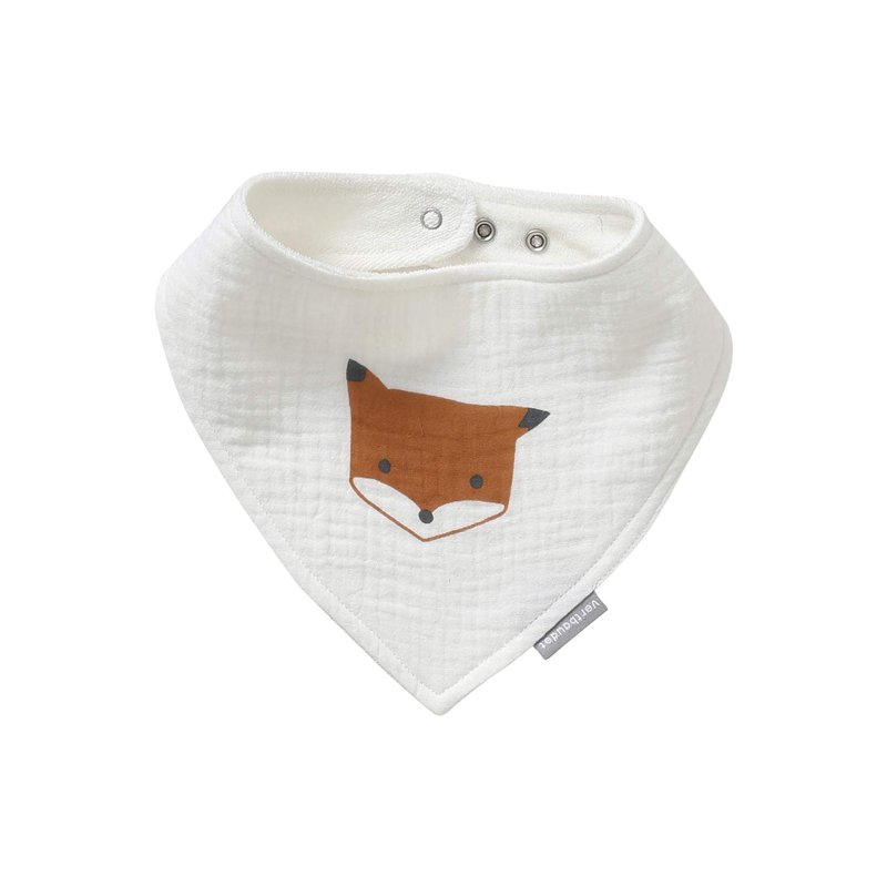 Image secondaire de VERTBAUDETLot de 3 bavoirs bandanas en gaze de cotonlot renardTU