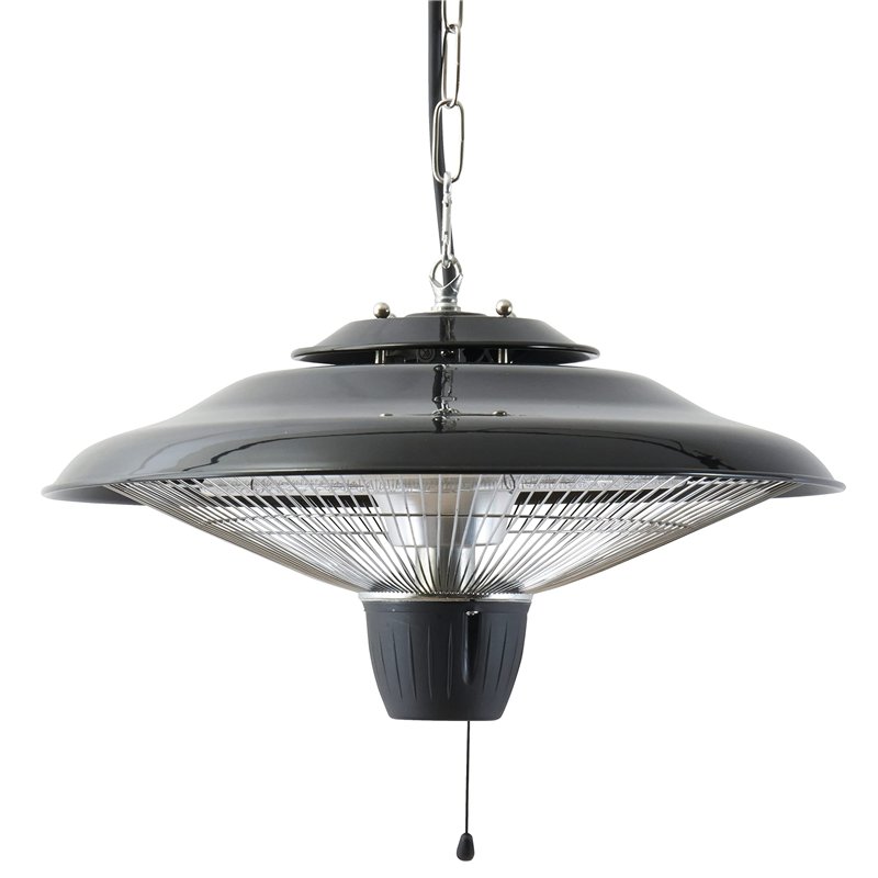 Image secondaire de EVATRONIC - Chauffage d'extérieur 2000W - Elément chauffant halogène à suspendre, 3 niveaux de chauffe, chaine de suspension 50c