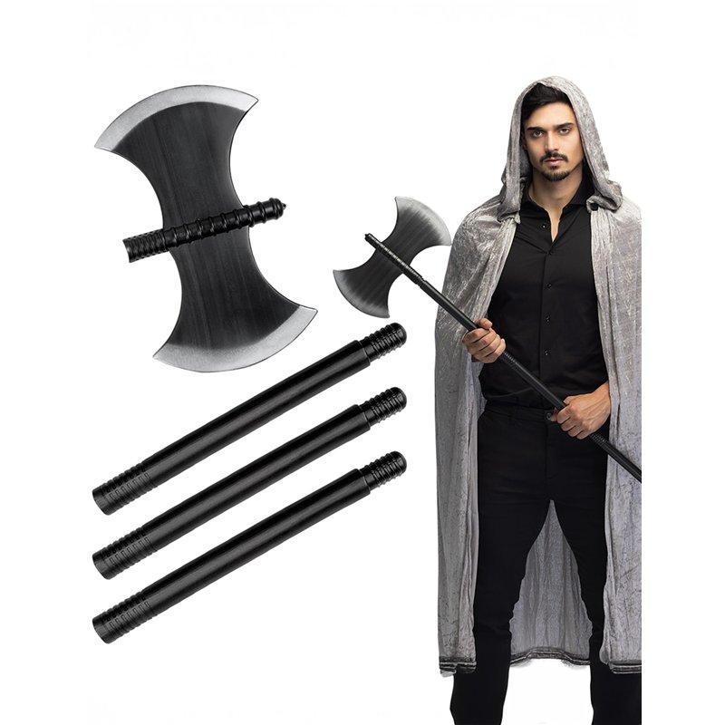Image secondaire de DEGUISE TOI - Hache Noire en Plastique 110 cm - Hache - Taille Unique - Noir - Accessoires pour déguisement - Plastique - - Hall