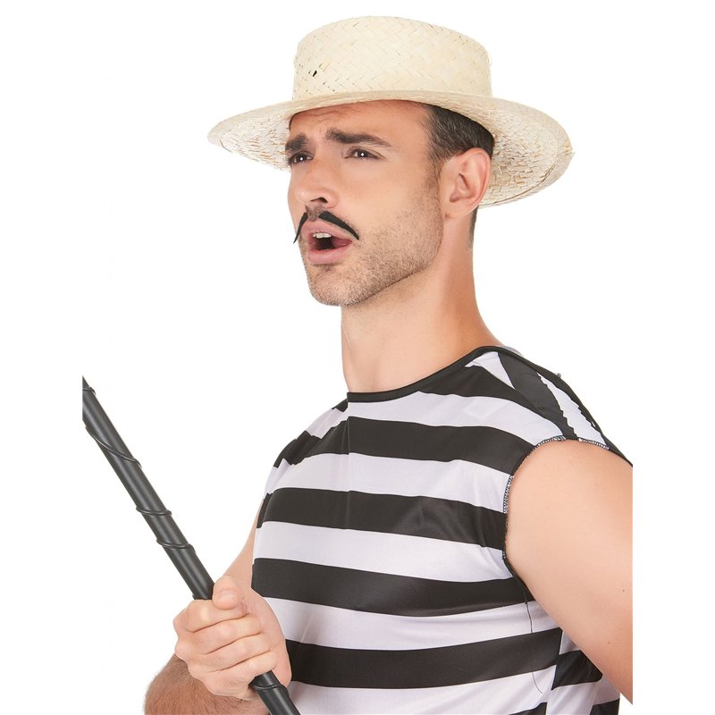 Image secondaire de DEGUISE TOI - Chapeau canotier en Paille Adulte