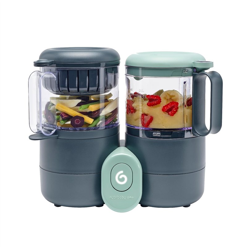 Babymoov Nutribaby One Robot Cuiseur Bébé Multifonctions 4 en 1 - Cuiseur Vapeur Mixeur, Intuitif, Capacité 2L, Petits Pots Bébé
