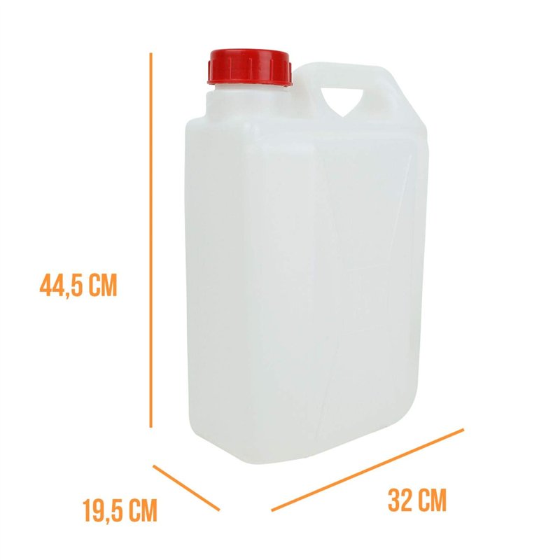 Image secondaire de Linxor - Bidon en plastique (PEHD) pour usage alimentaire avec bouchon - 20L