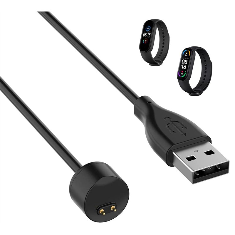 PHONILLICO Chargeur Compatible avec Xiaomi Mi Band 5-6 et 7 - Cable USB Remplacement Adaptateur Charge Montre
