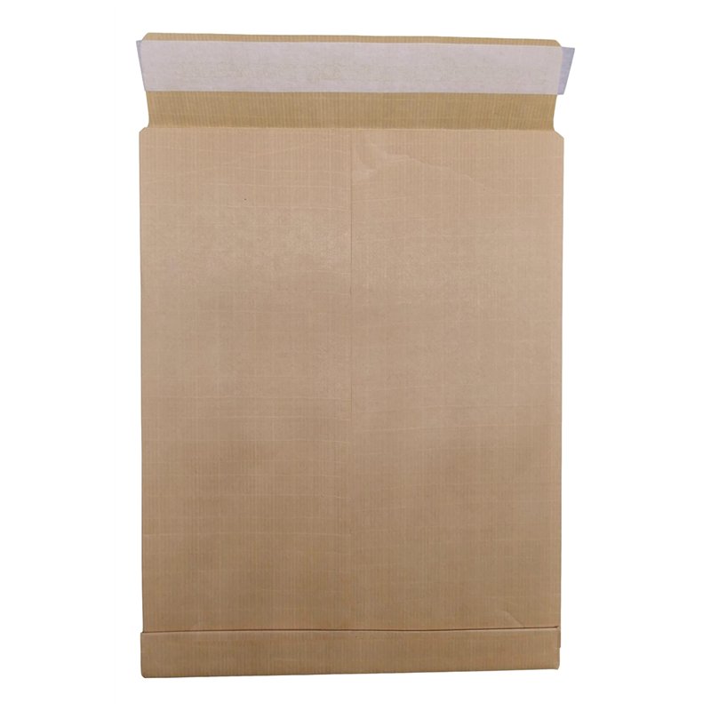 Image secondaire de Lot de 5 grandes Pochettes à Soufflet Kraft Armé solide B4+A4+C4+ 135 gr: 280 X 365 x 30 mm pour A4+, renforcées, résistantes et