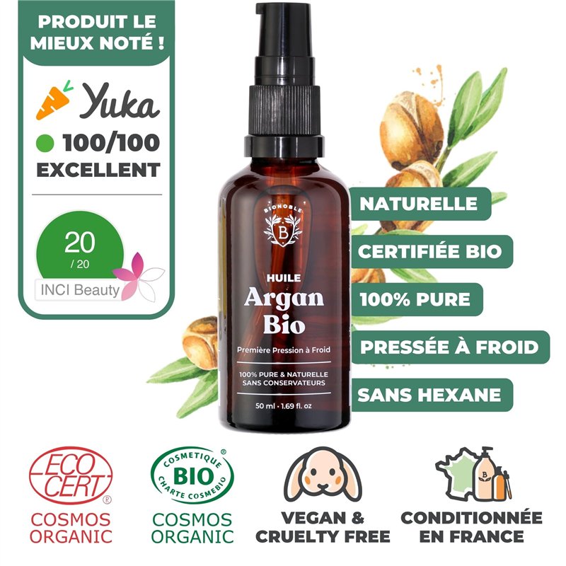Image secondaire de Bionoble Huile d'Argan Bio 50ml