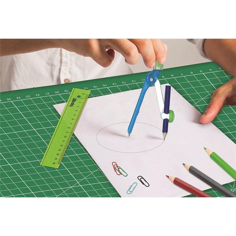 Image secondaire de Fiico WONDAY - Compas métal pour enfants TWIST'n SAFE Rose, Avec Sécurité pointe et maniabilité accrue