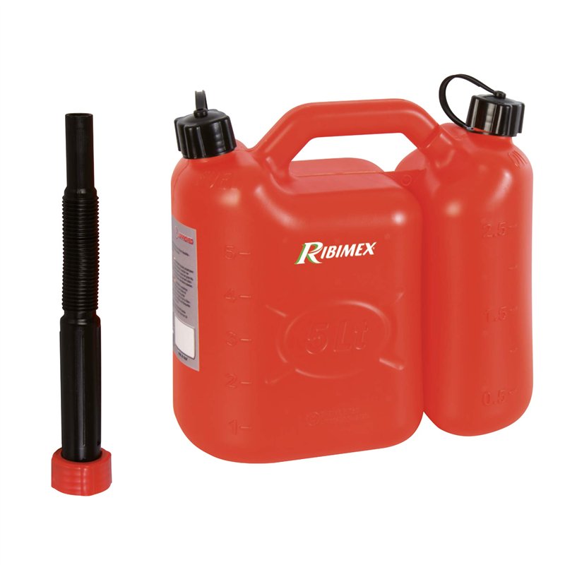 Ribimex Bidon Double en polyéthylène de 5 L et 2,5 L