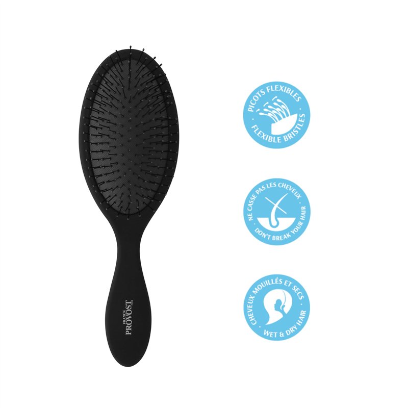 Image secondaire de FRANCK PROVOST - Brosse à Cheveux Démêlante - Wet & Dry - Cheveux Humides & Secs - Couleur Aléatoire