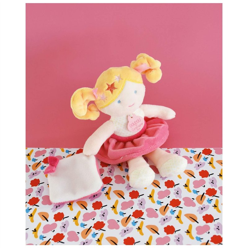 Image secondaire de Jolijou - Poupée Chiffon avec Balançoire - Doudou Poupée Louison - 21 cm - Jolie Boîte Cadeau - Doudou Swing - DC3679