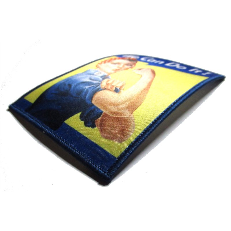 Image secondaire de Patche Écusson Féministe We Can Do It Slogan Patch Imprimé Militant Thermocollant