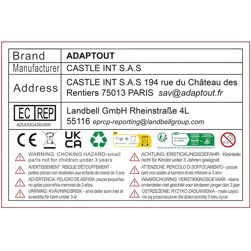 Image secondaire de X4 EF Bouchon Cache Arrière Compatible pour Objectif Canon EOS - ADAPTOUT Marque FRANÇAISE