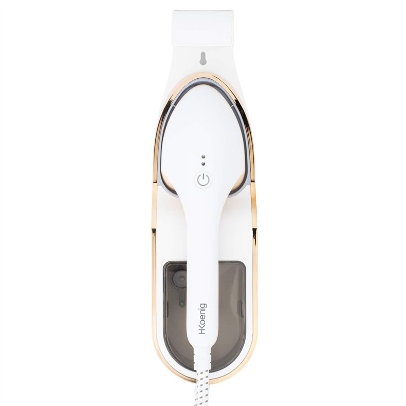 H.Koenig Défroisseur vapeur à main 2 en 1 STM20 Steamer Portable ergonomique, vapeur continue 35g/min, Autonomie illimitée, Seme