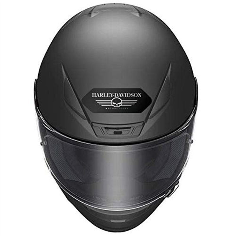 Image secondaire de Stickers rétro réfléchissant pour Casque Shoei - Harley Davidson Crâne Noir - Frontal