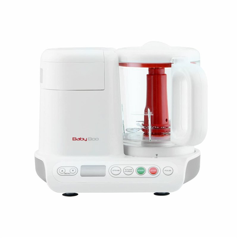 H.Koenig BB80 Cuiseur Vapeur Mixeur Bébé Sans BPA Bol en Verre 950mL, Lames Inox, Nutribaby BabyBoo Electrique, 10 programmes po