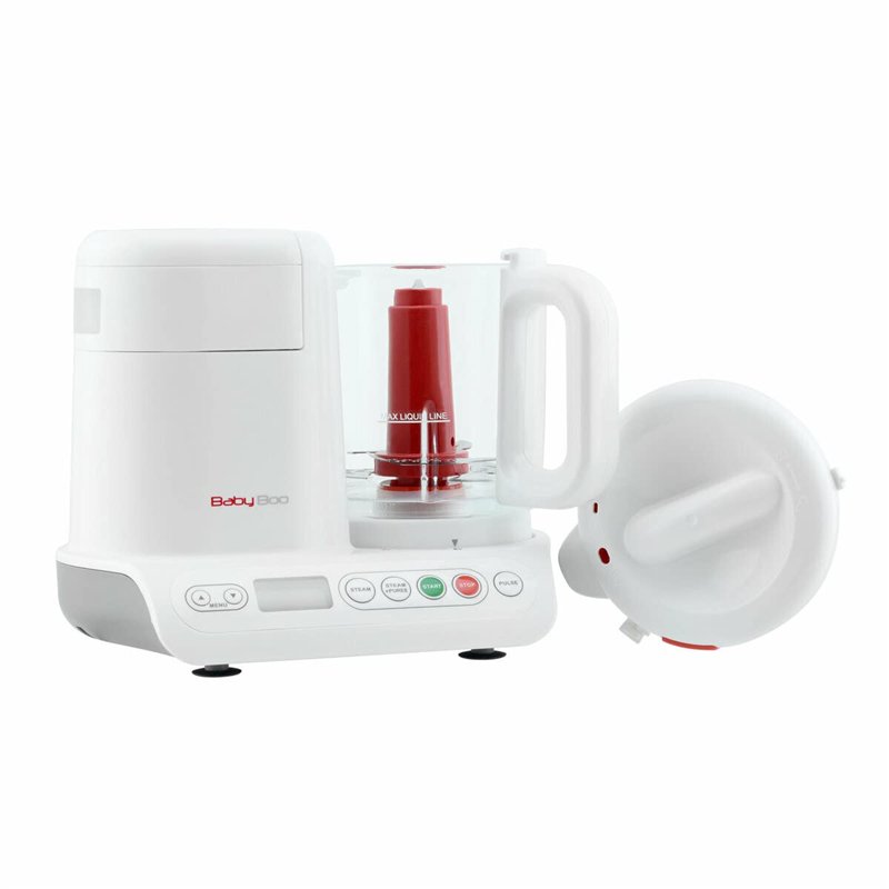 Image secondaire de H.Koenig BB80 Cuiseur Vapeur Mixeur Bébé Sans BPA Bol en Verre 950mL, Lames Inox, Nutribaby BabyBoo Electrique, 10 programmes po