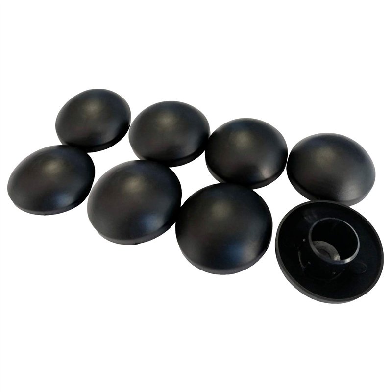 Kangui Lot de 8 Capuchons de poteaux Noir 25mm pour Trampoline